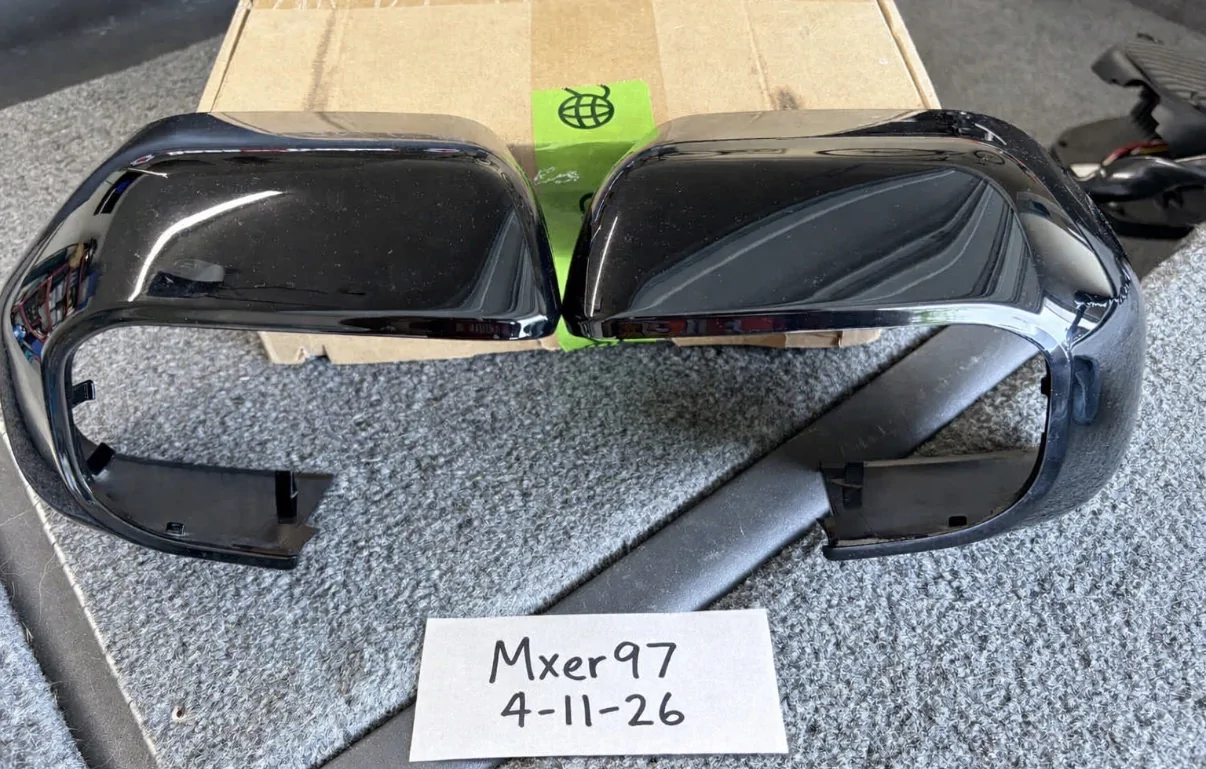 Ford Maverick Gloss black OEM mirror caps IMG_8862
