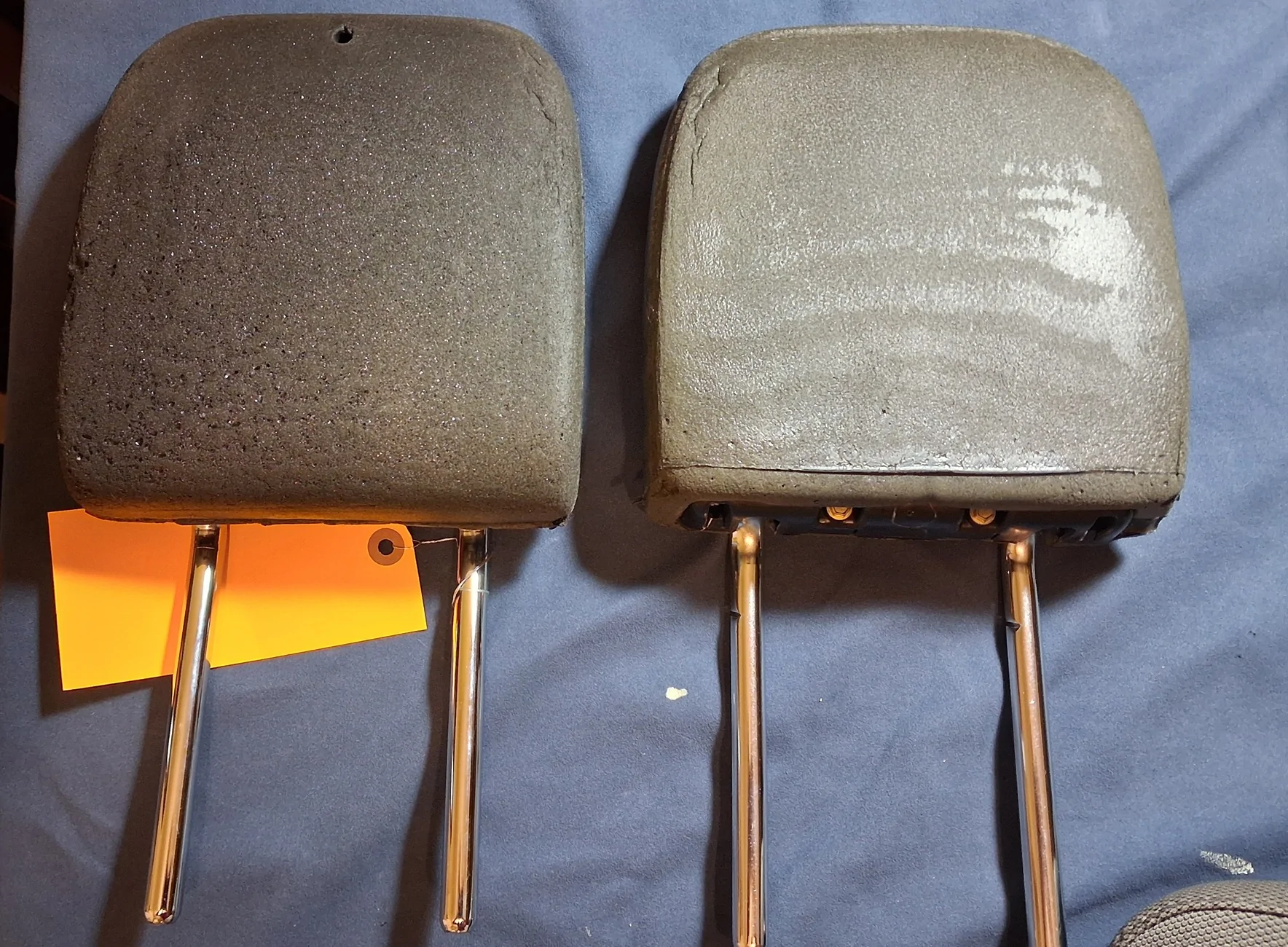 Ford Maverick Fold down rear headrests (from F-150) installed in 2024 XLT Navy Pier interior 358
