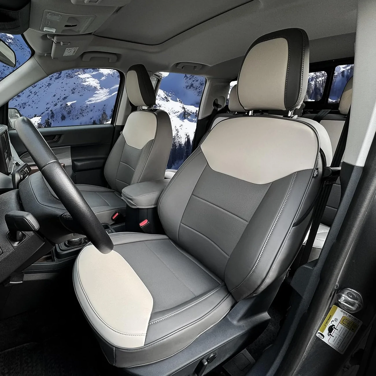 Ford Maverick Fold down rear headrests (from F-150) installed in 2024 XLT Navy Pier interior 81s4xImiD5L._AC_SL1500_