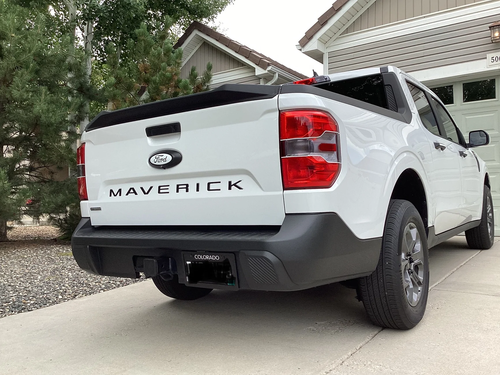 Ford Maverick Tailgate spoiler IMG_0328