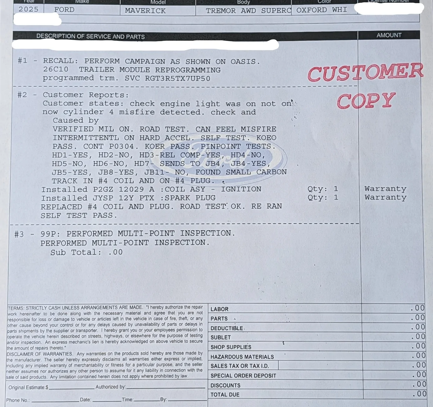 Ford Maverick My first check engine light (Update, Repaired) PXL_20260415_224000899-EDIT