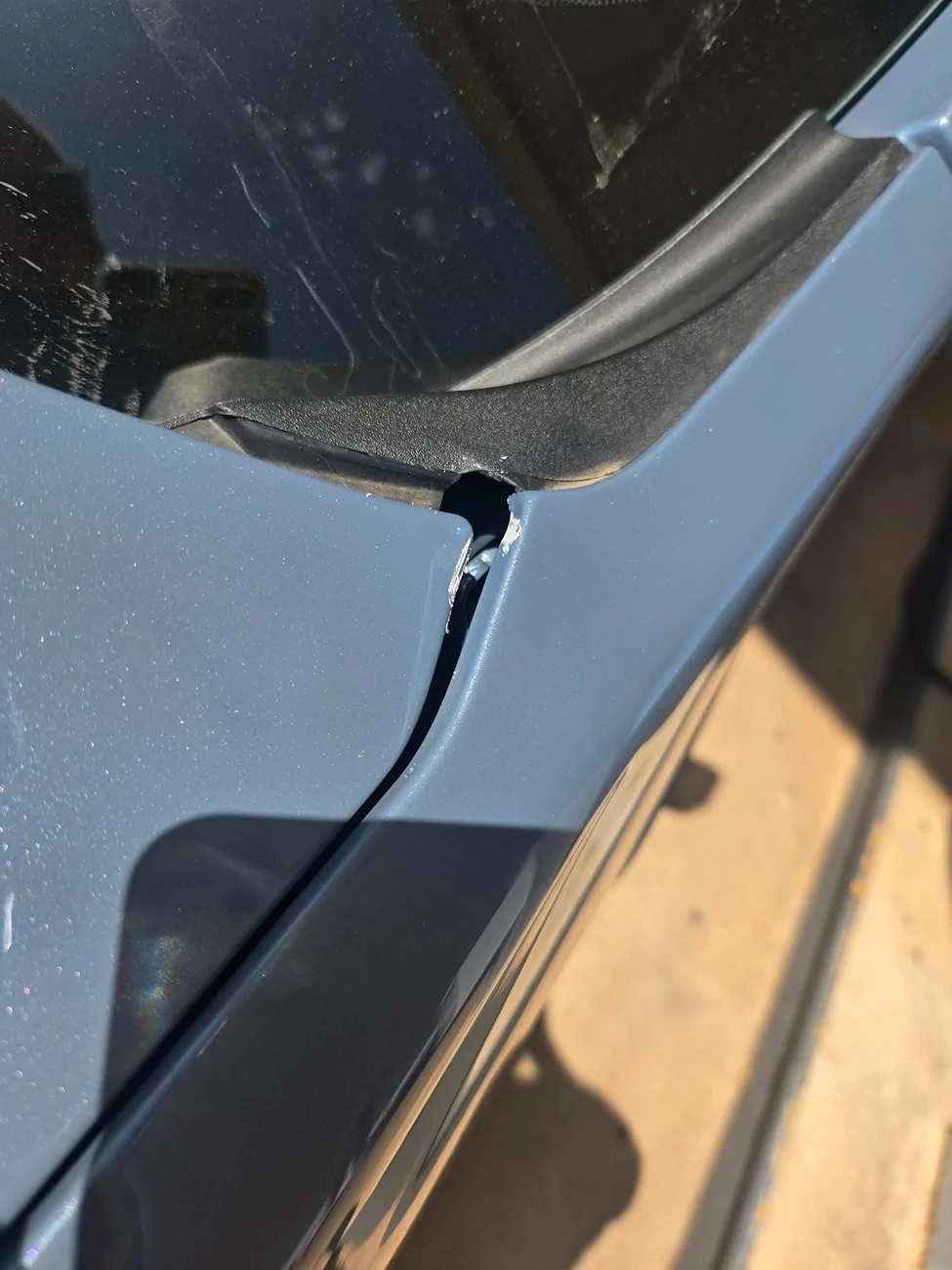 Ford Maverick Got broadsided by a deer this morning. 20260415_150337