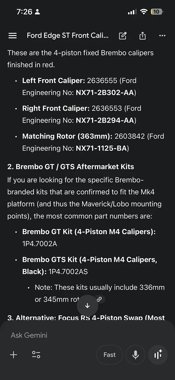 Ford Maverick Mach-E Brembo Upgrade with Part #'s IMG_1884