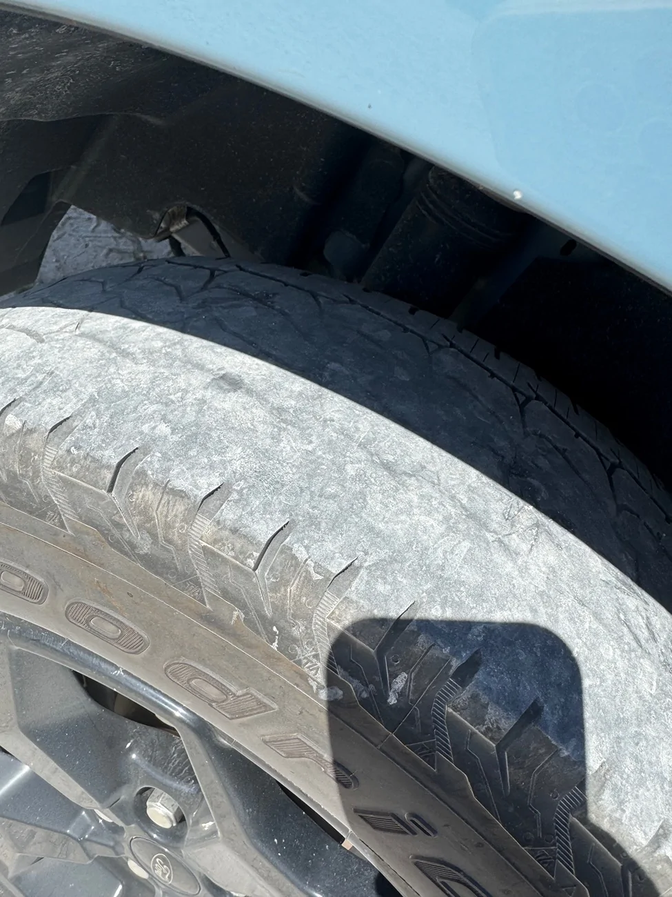 Ford Maverick Odd tire wear, possible alignment issue(s)? IMG_4992