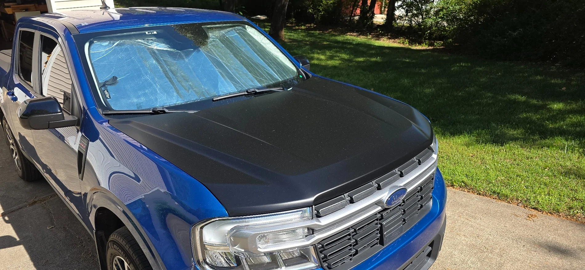 Ford Maverick Blinding reflection off bonnet bonnet wra
