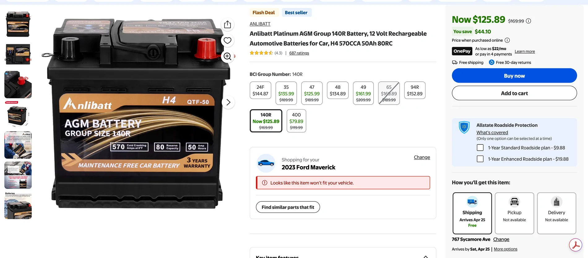 Ford Maverick Replacing the Hybrid's OEM 12v. Battery Screenshot 2026-04-19 at 14.34.58