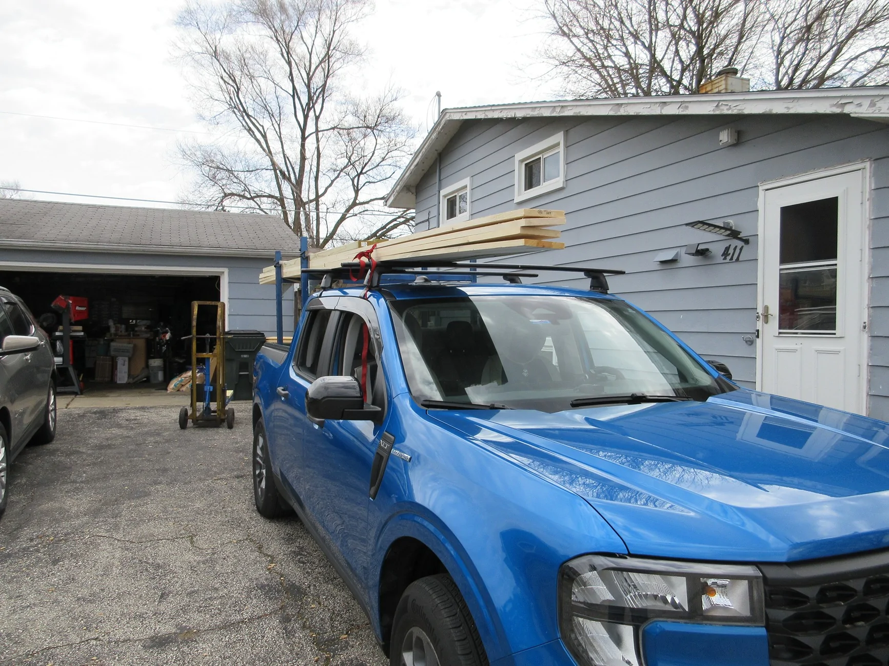Ford Maverick Ladder Rack DIY setup installed on my 2025 Maverick IMG_0426