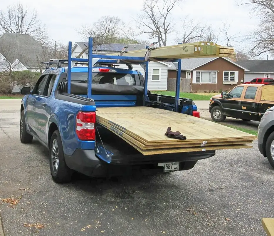 Ford Maverick Ladder Rack DIY setup installed on my 2025 Maverick 241628-ce01c18e5af1d5aa9cf533c1218debea