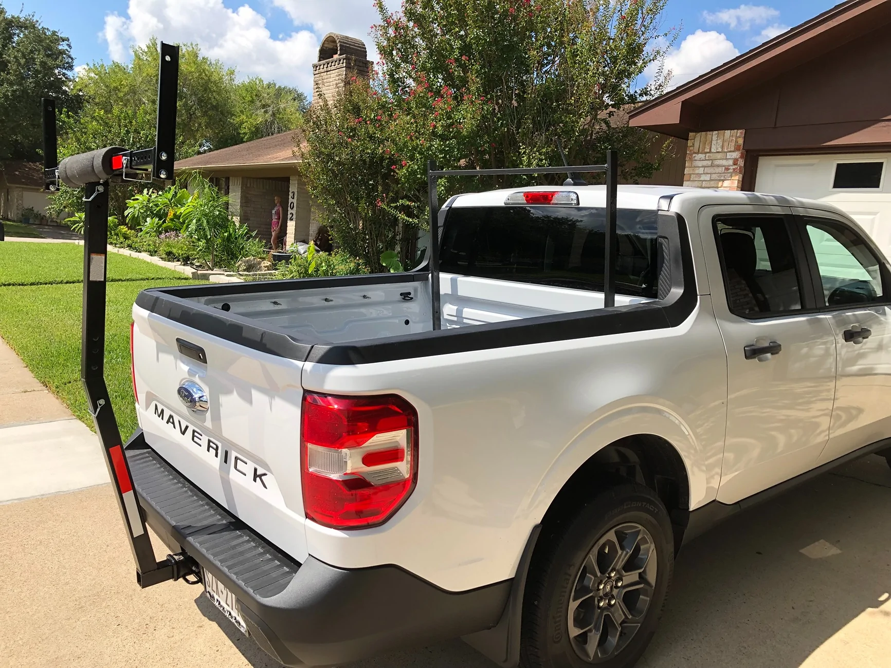 Ford Maverick Ladder Rack DIY setup installed on my 2025 Maverick IMG_4189