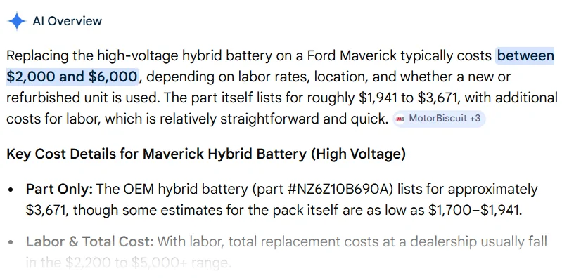 Ford Maverick Hybrid vs gasoline 1776877293465-oo
