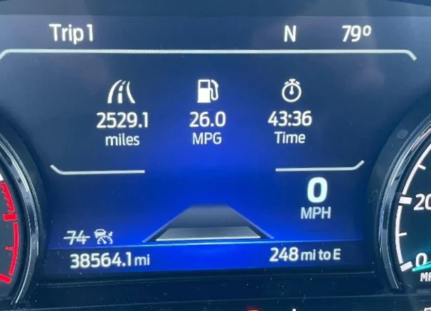 Ford Maverick Accuracy of dash mpg readout CO trip miles & mpg cropped