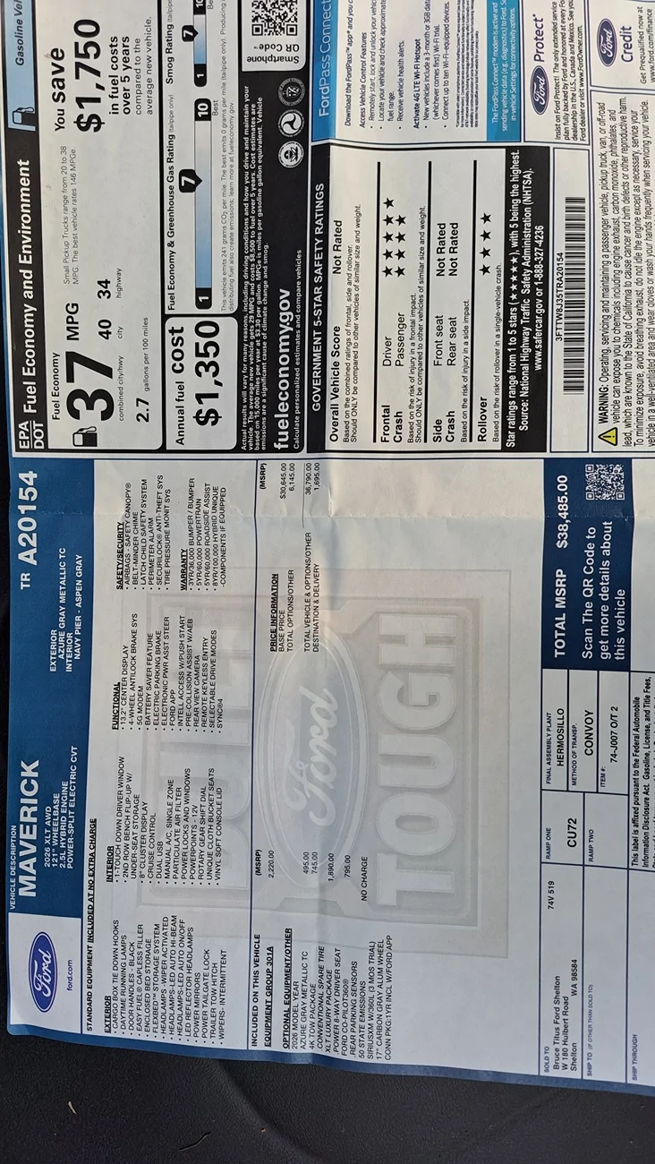 Ford Maverick Hybrid thoughts 20260423_181315