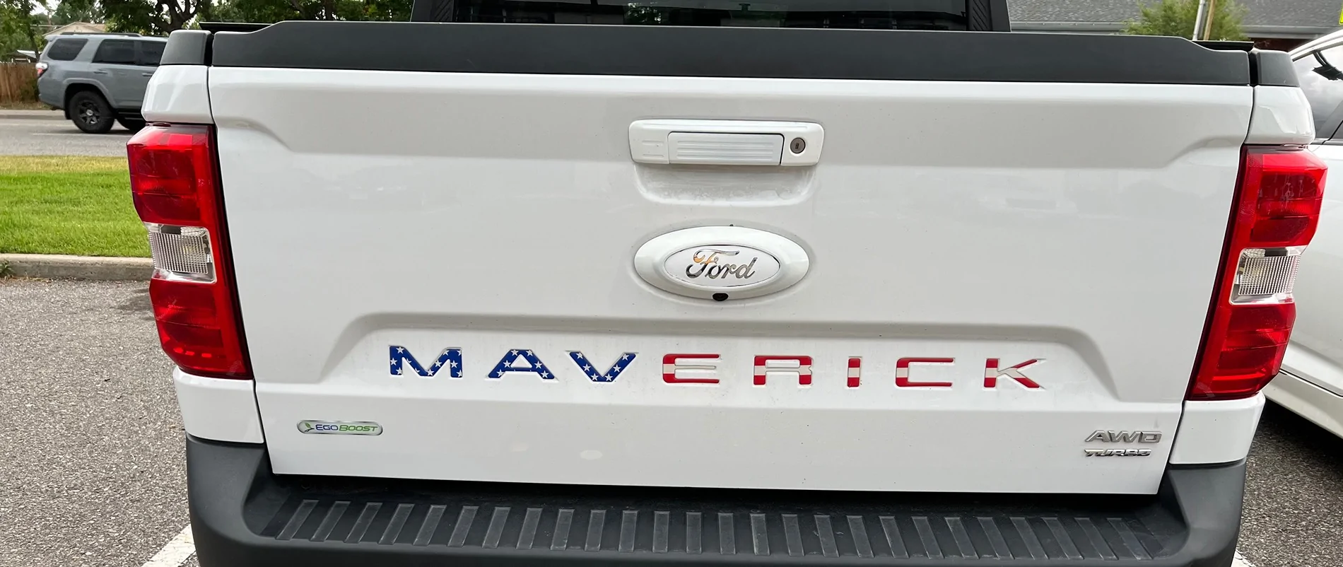 Ford Maverick Painted rear emblem. IMG_0930