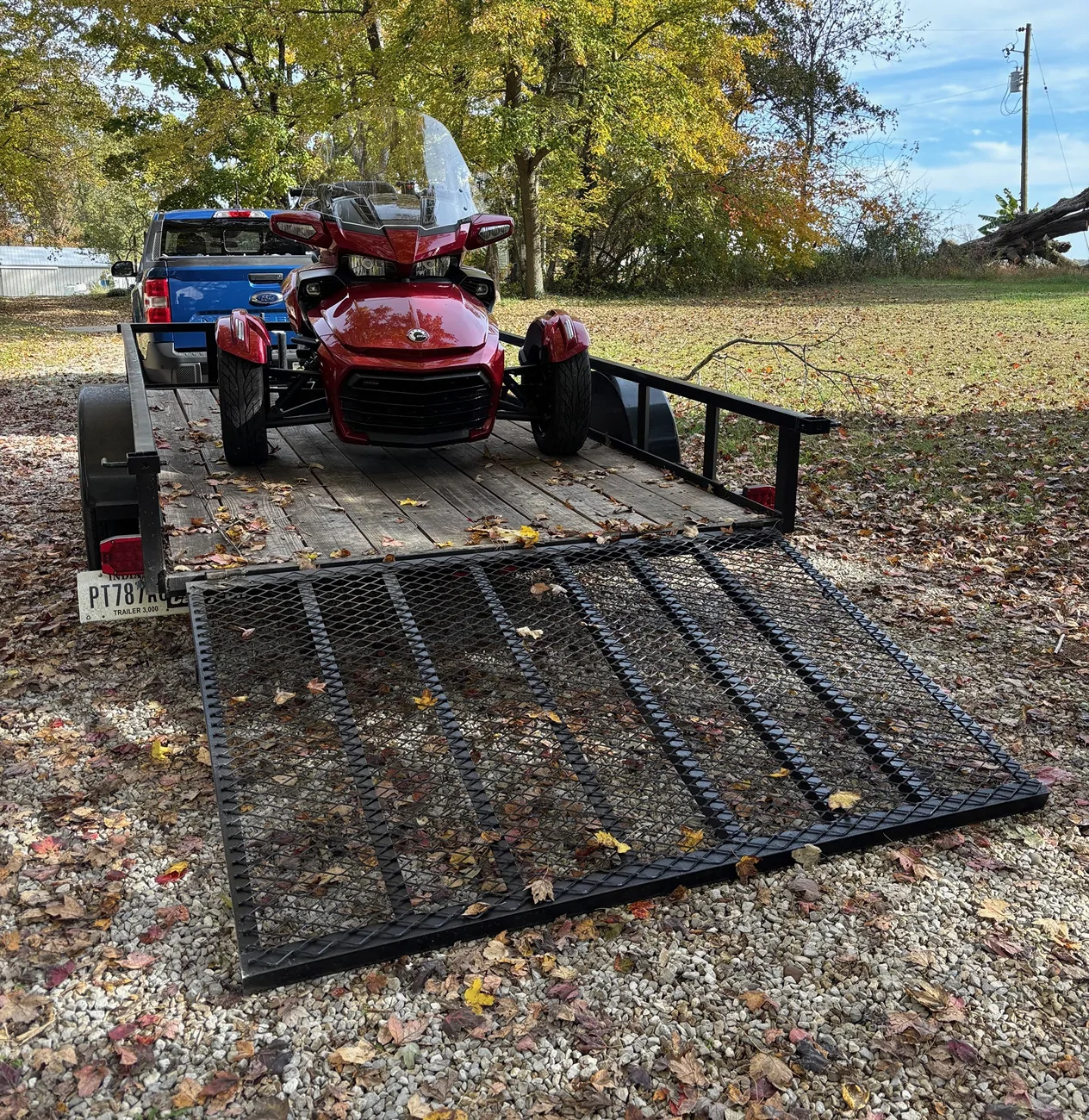 Ford Maverick Wow new trailer laws look like they will affect many people. Trike on Trailer clipped