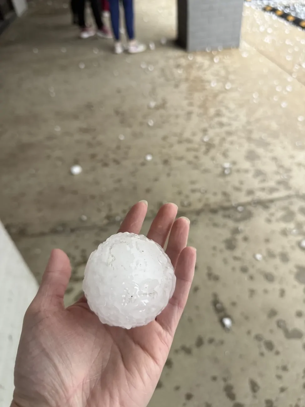 Ford Maverick Baseball size hail vs maverick tremor IMG_7199