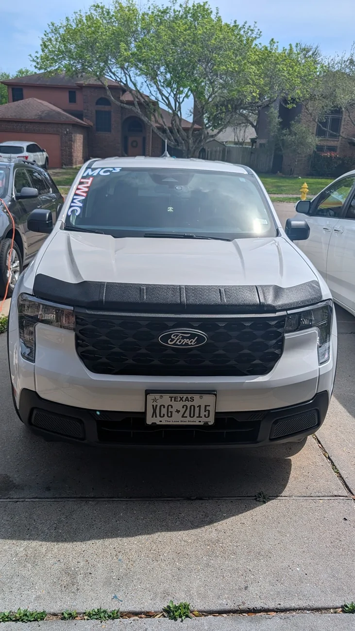 Ford Maverick Pic request: 2025 Maverick WITH hood bug deflector installed PXL_20260309_192749219
