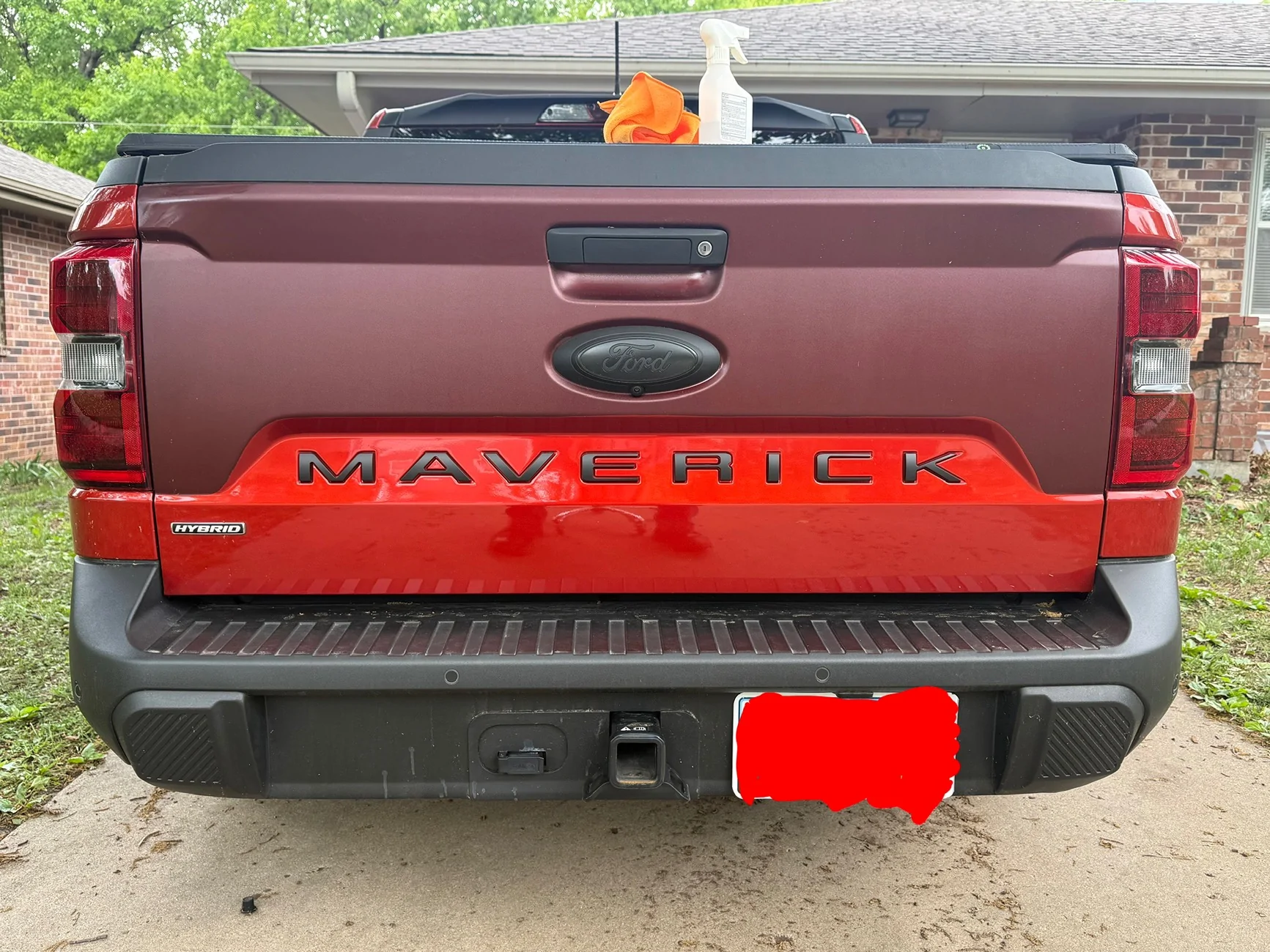 Ford Maverick (TAKEN) - Free Matte Black Tailgate Vinyl Letters. IMG_3010