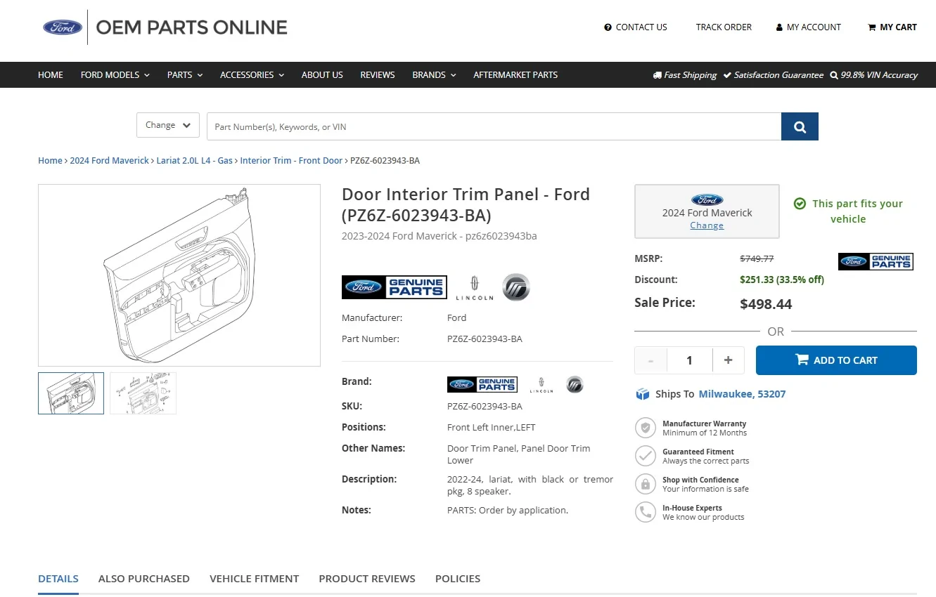 Ford Maverick How to remove blue piece / part on door handle?? Mav_Door_Interior_Trim_Panel