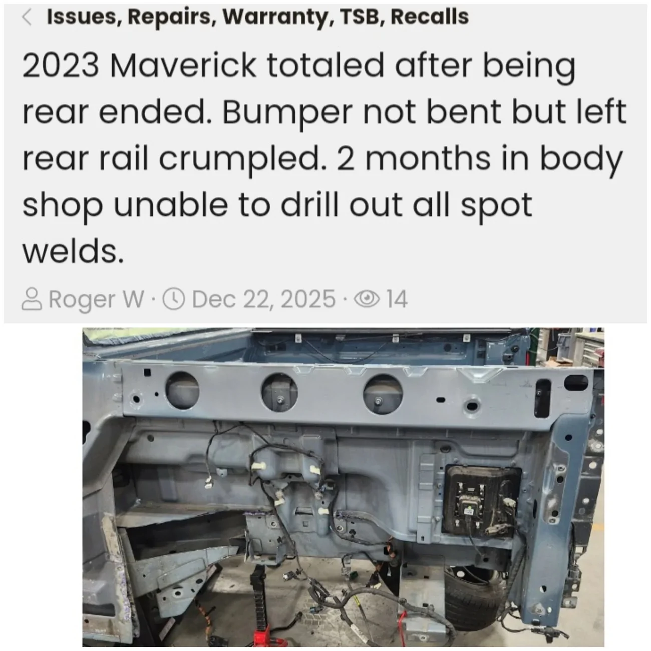 Ford Maverick How Much Does a Light Rear End Damage Cost to Repair? 20260507_083432