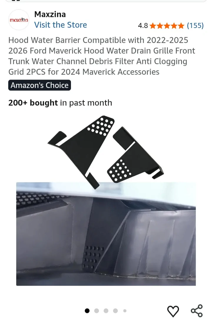 Ford Maverick Rain Water in Driver's Side Floorboard 20260507_093619