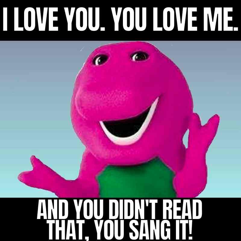 Ford Maverick Plum crazy Maverick? or Lime Light? i-love-you-you-love-me-meme-barney-1872820857