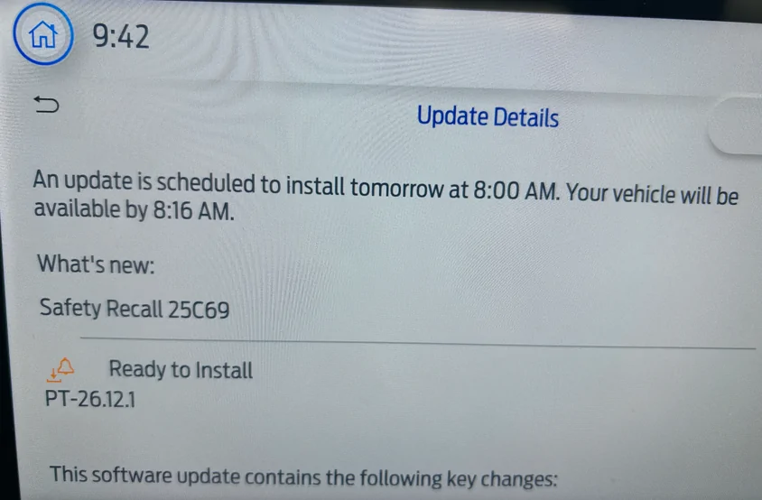 Ford Maverick Over the Air Software Update: Safety Recall 25C69 Integrated Park Module 1778274387759-oj