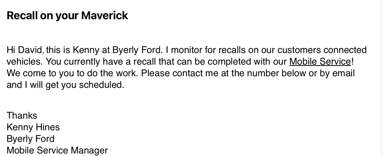Ford Maverick First Recall - Trailer Module- Anyone Else? IMG_0361