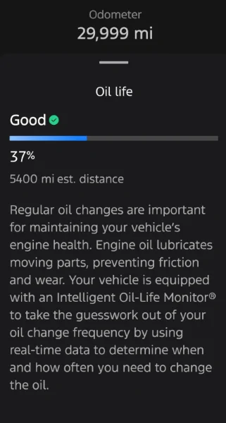 Ford Maverick Longest hybrid oil change interval?!? Screenshot_20260512-065925