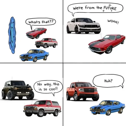Ford Maverick Ford Maverick then vs now — same name, totally different vibe 😂 1778655679639-pj