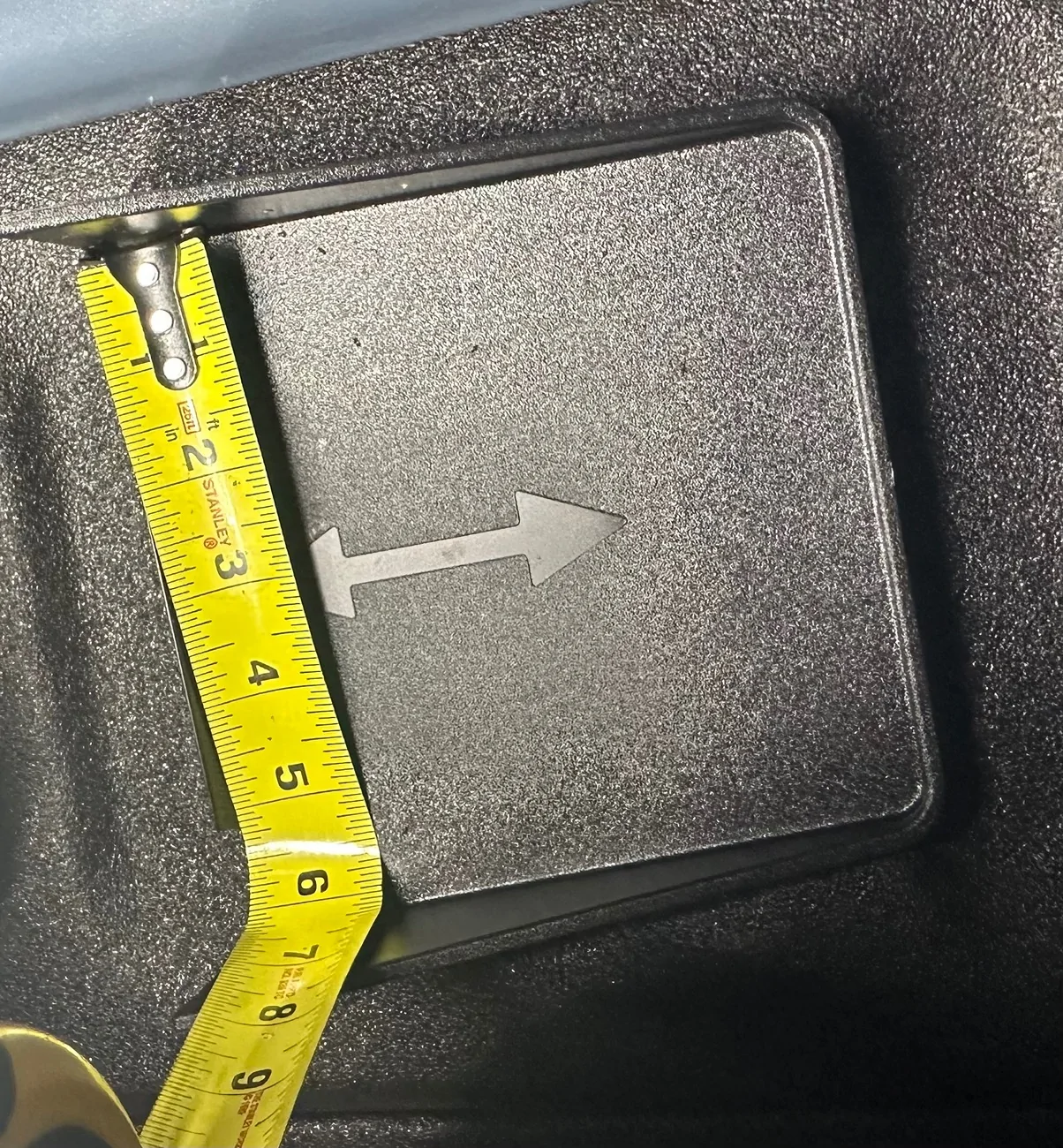 Ford Maverick FlexBed Cubby and Blank Dimensions / Measurements - for DIY IMG_9002