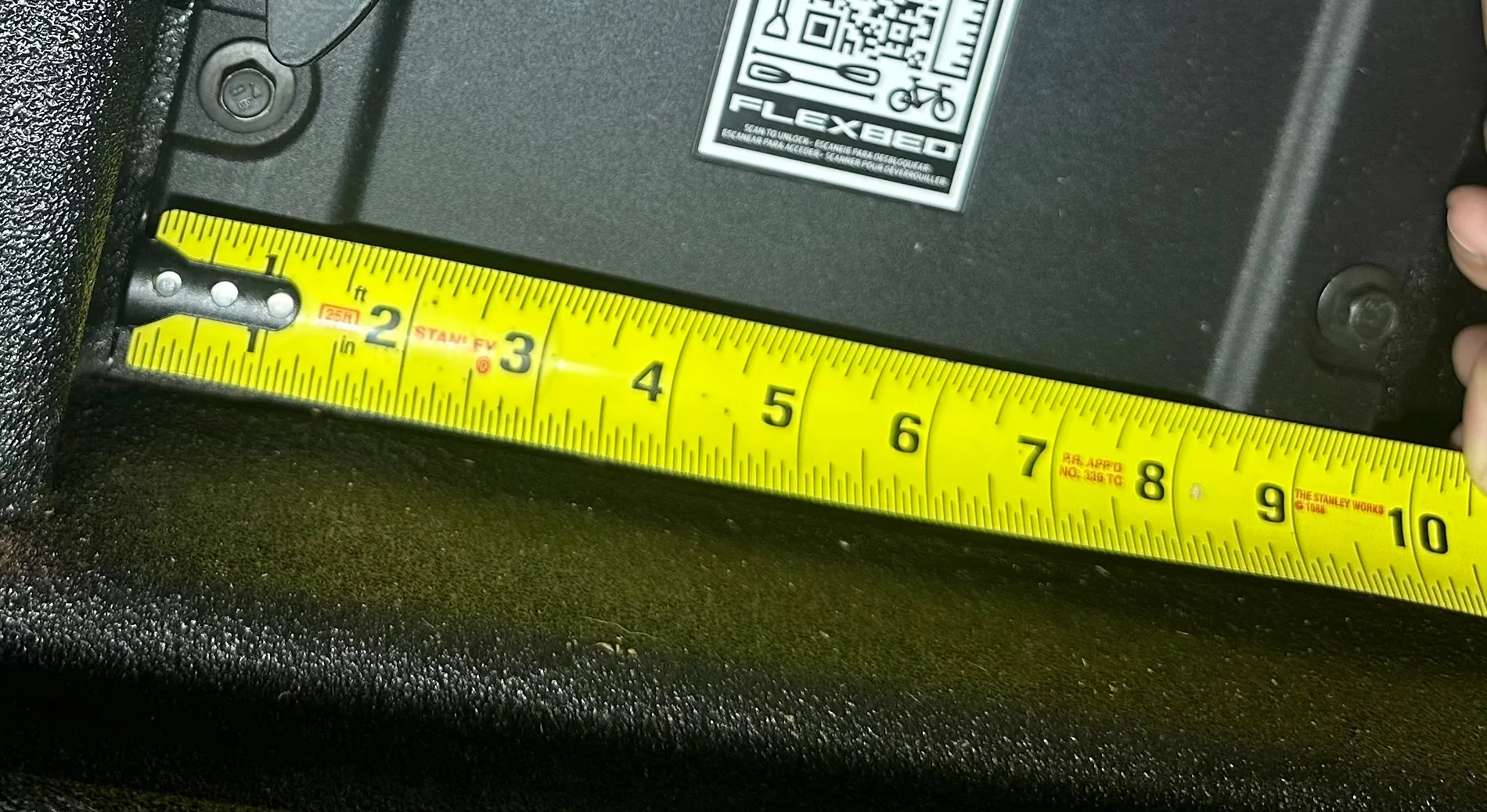 Ford Maverick FlexBed Cubby and Blank Dimensions / Measurements - for DIY IMG_9004