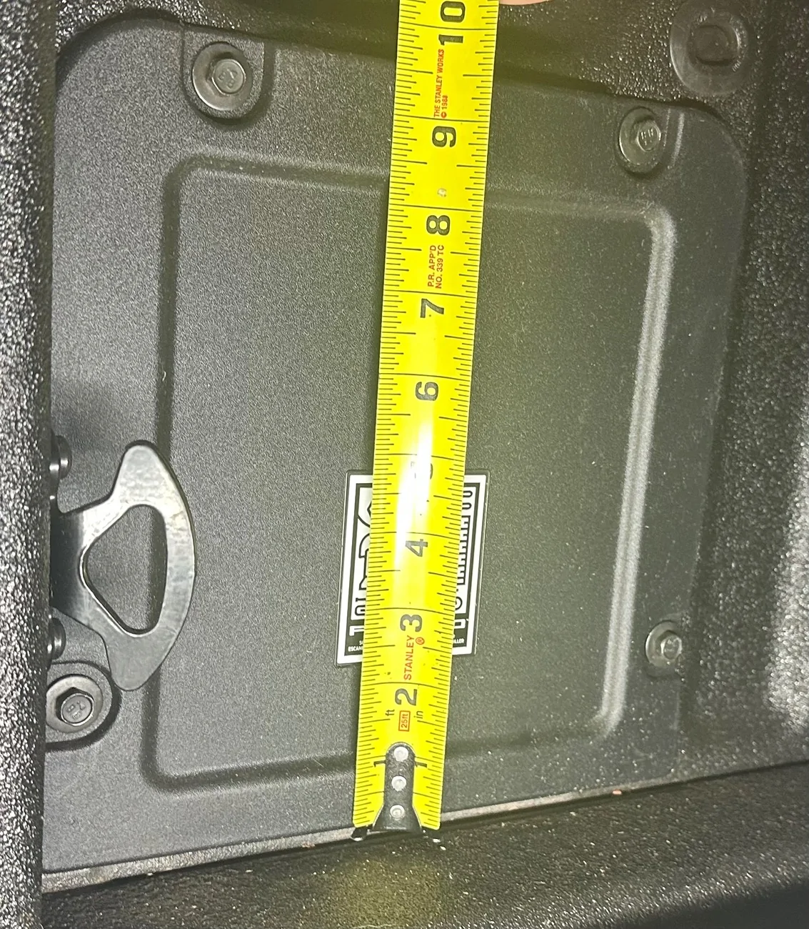 Ford Maverick FlexBed Cubby and Blank Dimensions / Measurements - for DIY IMG_9007