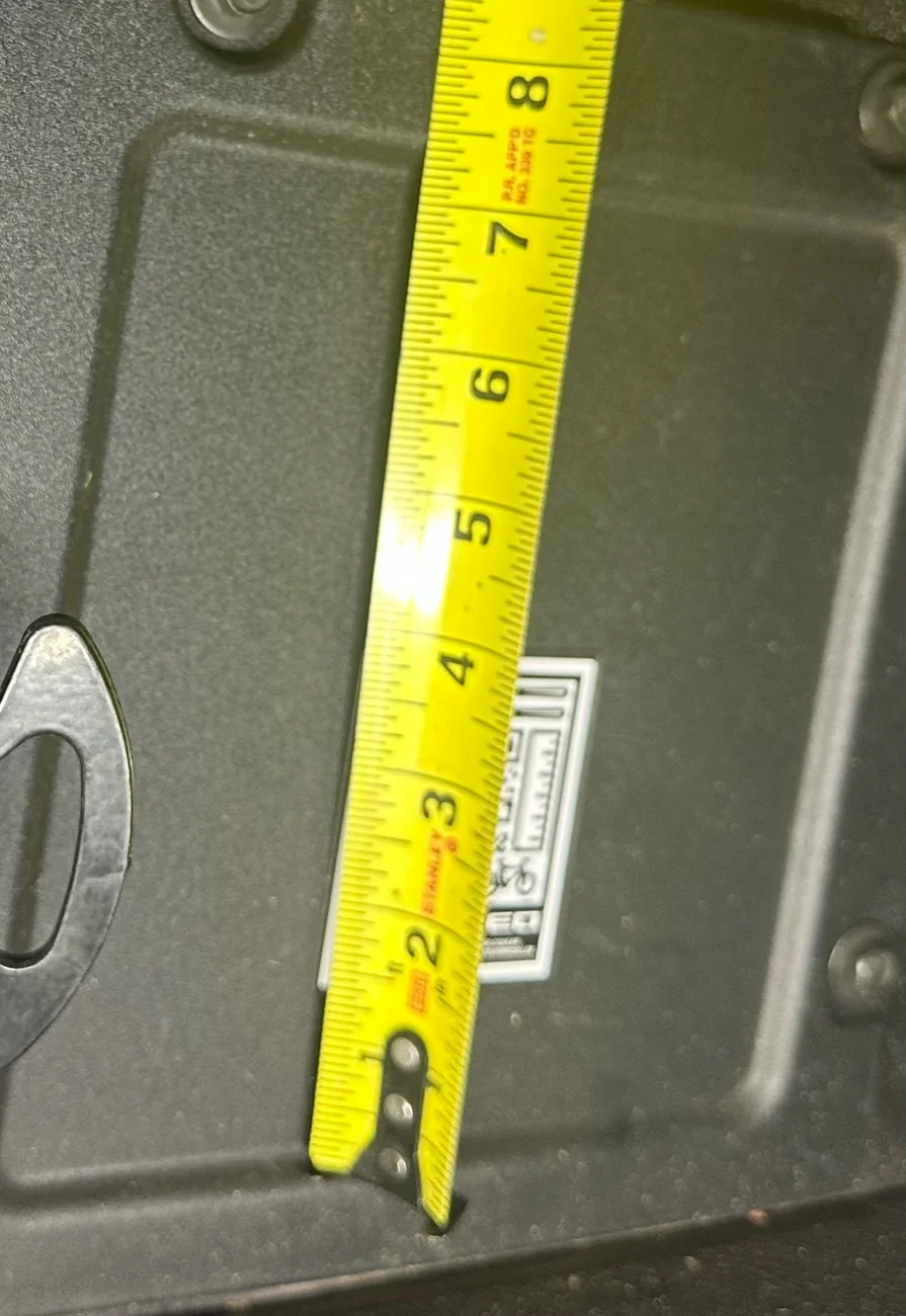 Ford Maverick FlexBed Cubby and Blank Dimensions / Measurements - for DIY IMG_9008