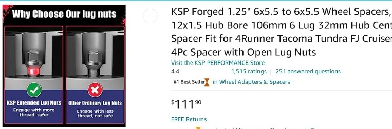 Ford Maverick Wheel spacers for rear Spacer bill 2026-05-16 223647