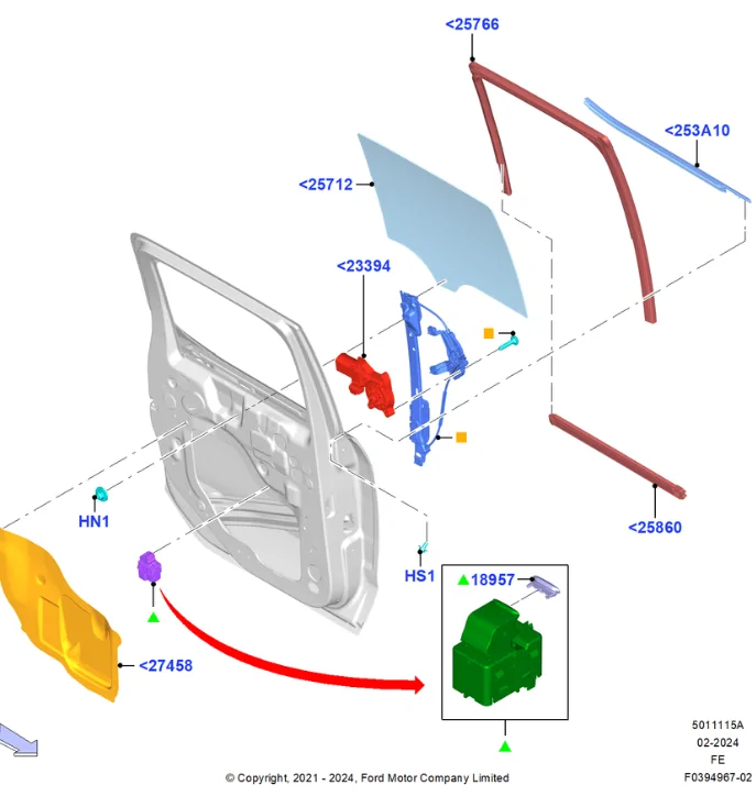 Ford Maverick Wobbly Power back door window 1779202754488-ro