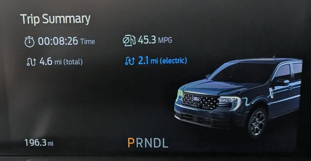 Ford Maverick Cold vs Warm MPG difference — how big was yours? 1779269760044-kl
