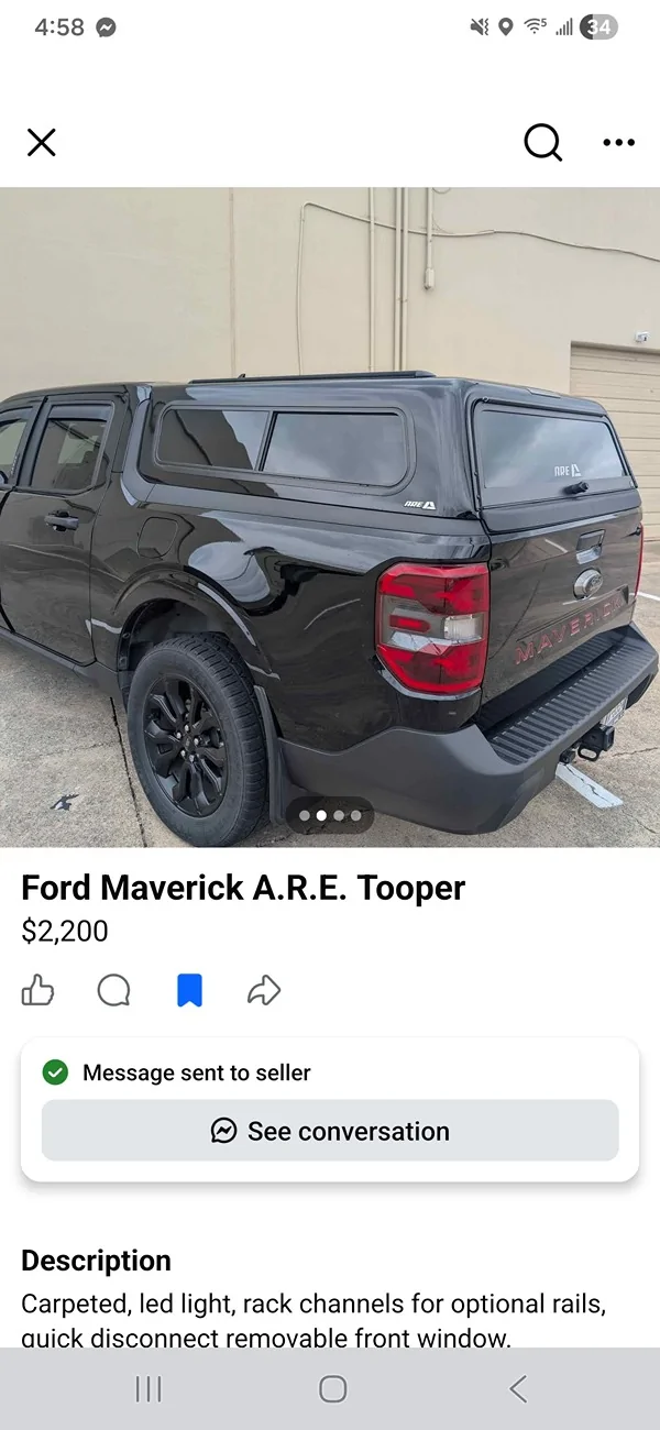 Ford Maverick A.R.E. Topper - fair price? 1000023592