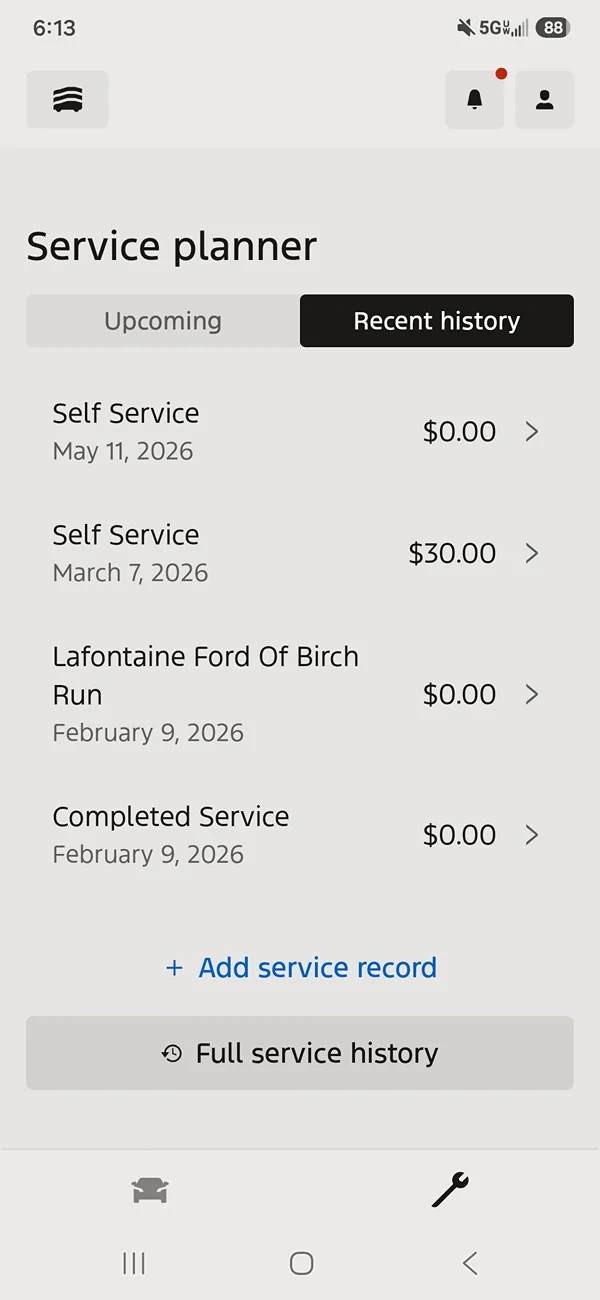 Ford Maverick Maverick maintenance, 5000 miles PTU/RDU Screenshot_20260527_061347_Ford