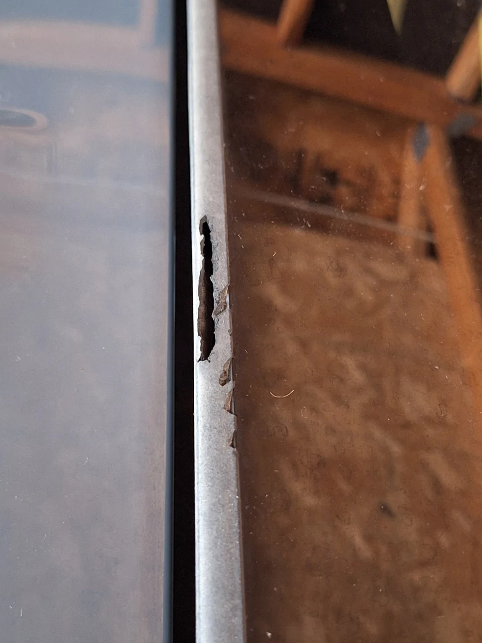 Ford Maverick Sunroof weather stripping falling apart. 20260527_135635