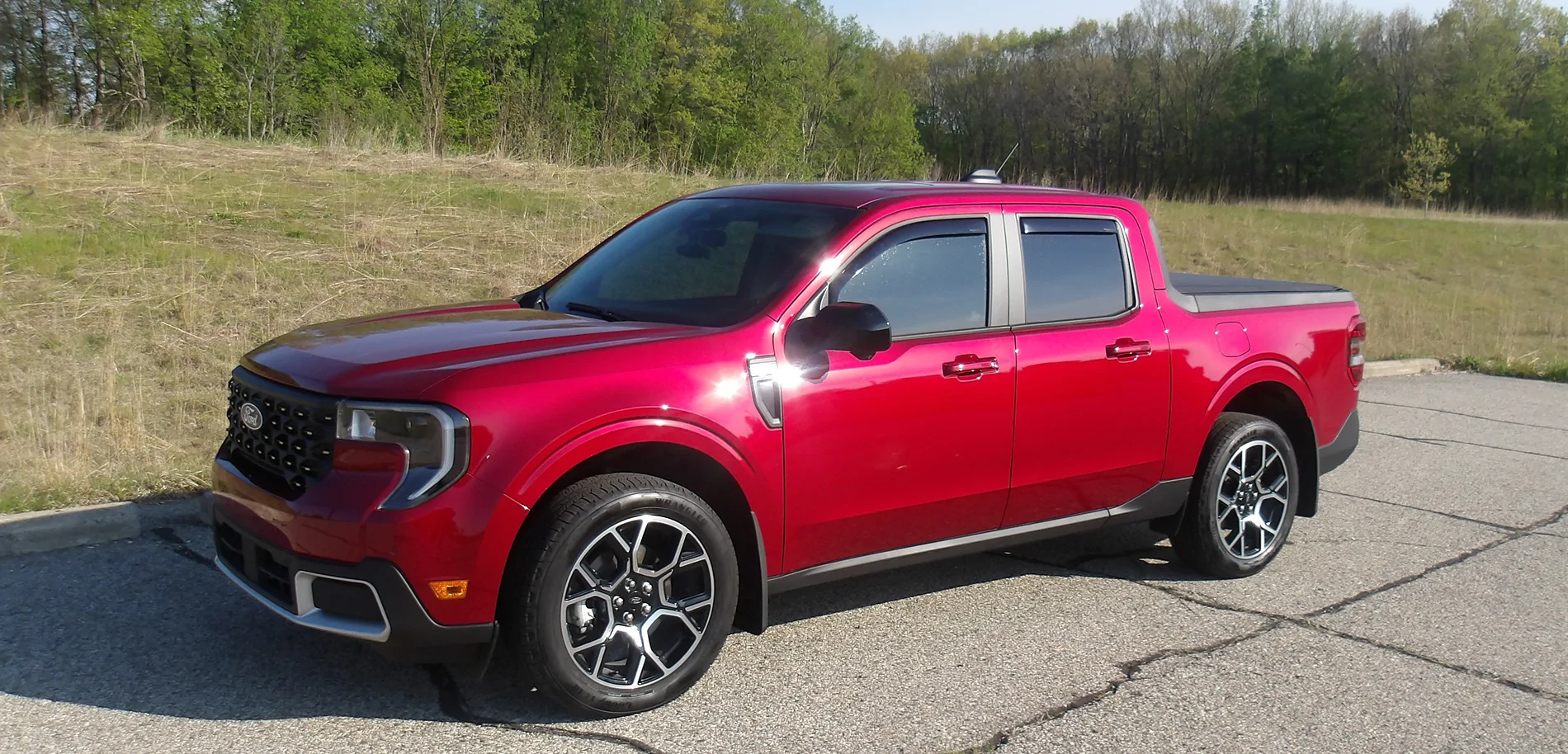 Ford Maverick Greetings from MI! 2026 Ruby Red Lariat 100_0314