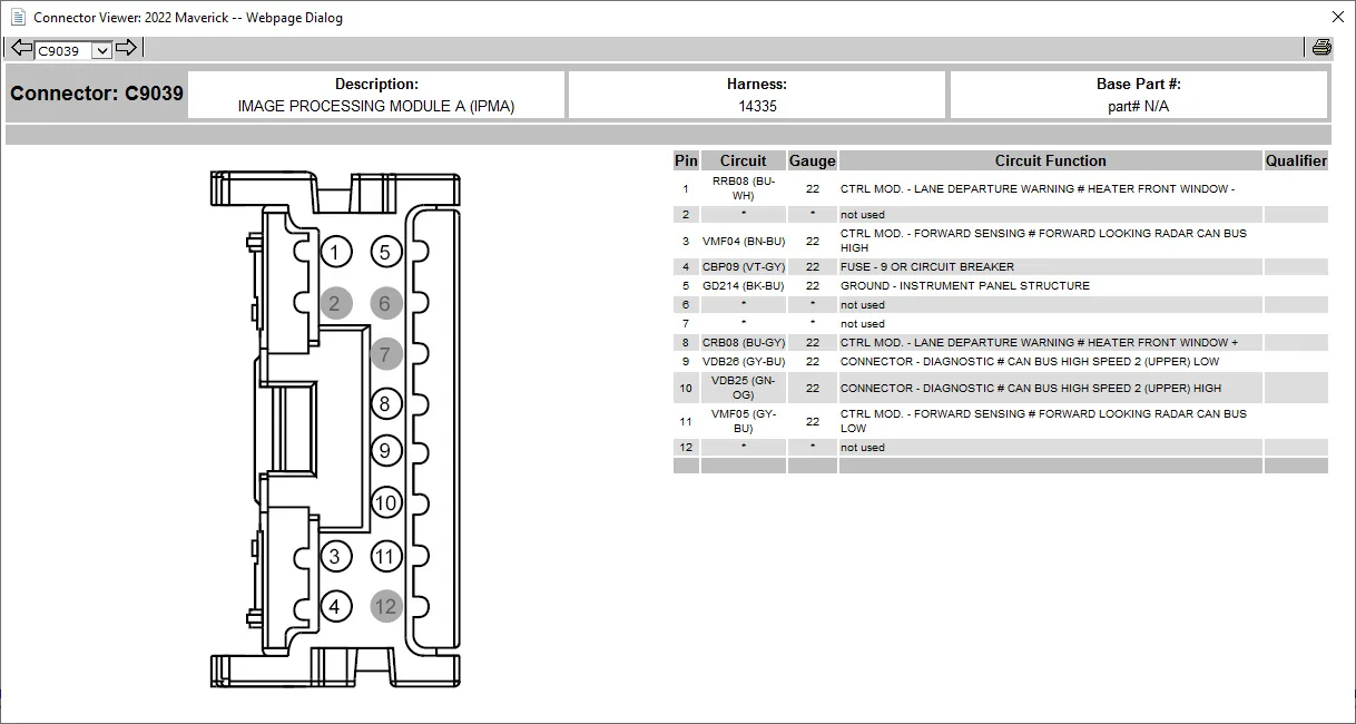 Ford Maverick Dashcam hardwire: Options to tap 12V power in sensor cluster above rear view mirror? 22 Mav IPMA