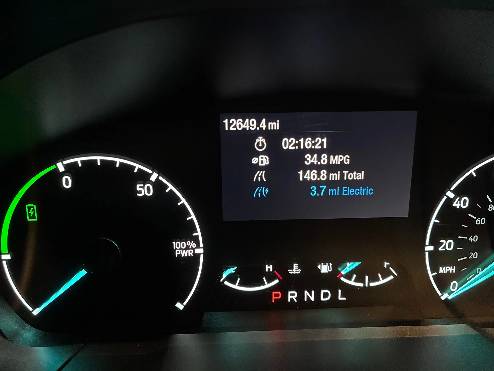 Ford Maverick High temps mean high MPG IMG_4392