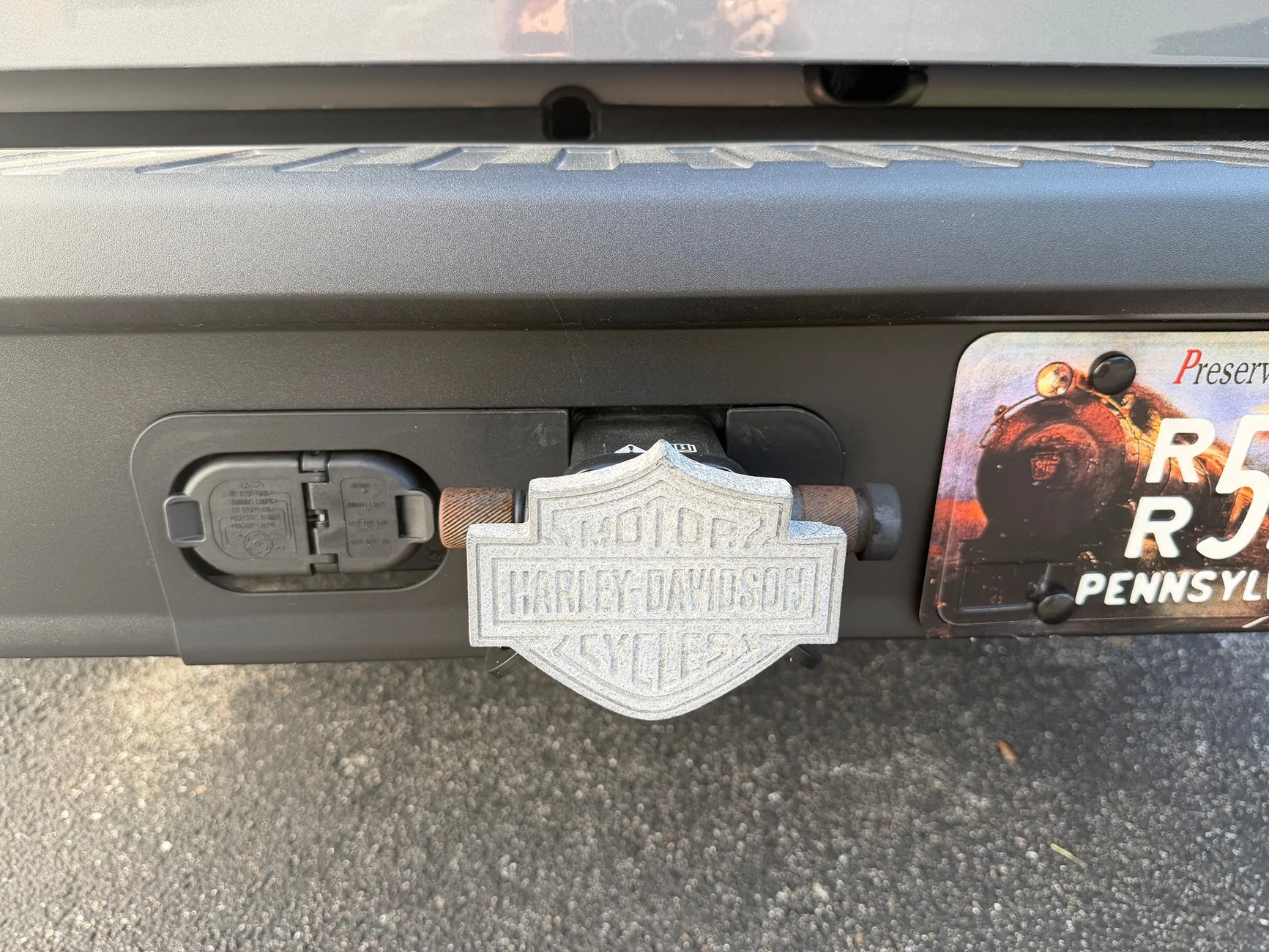 Ford Maverick Let's See Your Trailer Hitch Cover IMG_0362