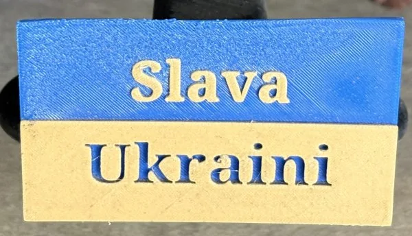 Ford Maverick Let's See Your Trailer Hitch Cover small ukraine flag