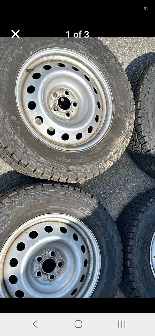 Ford Maverick Put steel wheels on xlt lug, stud 33854