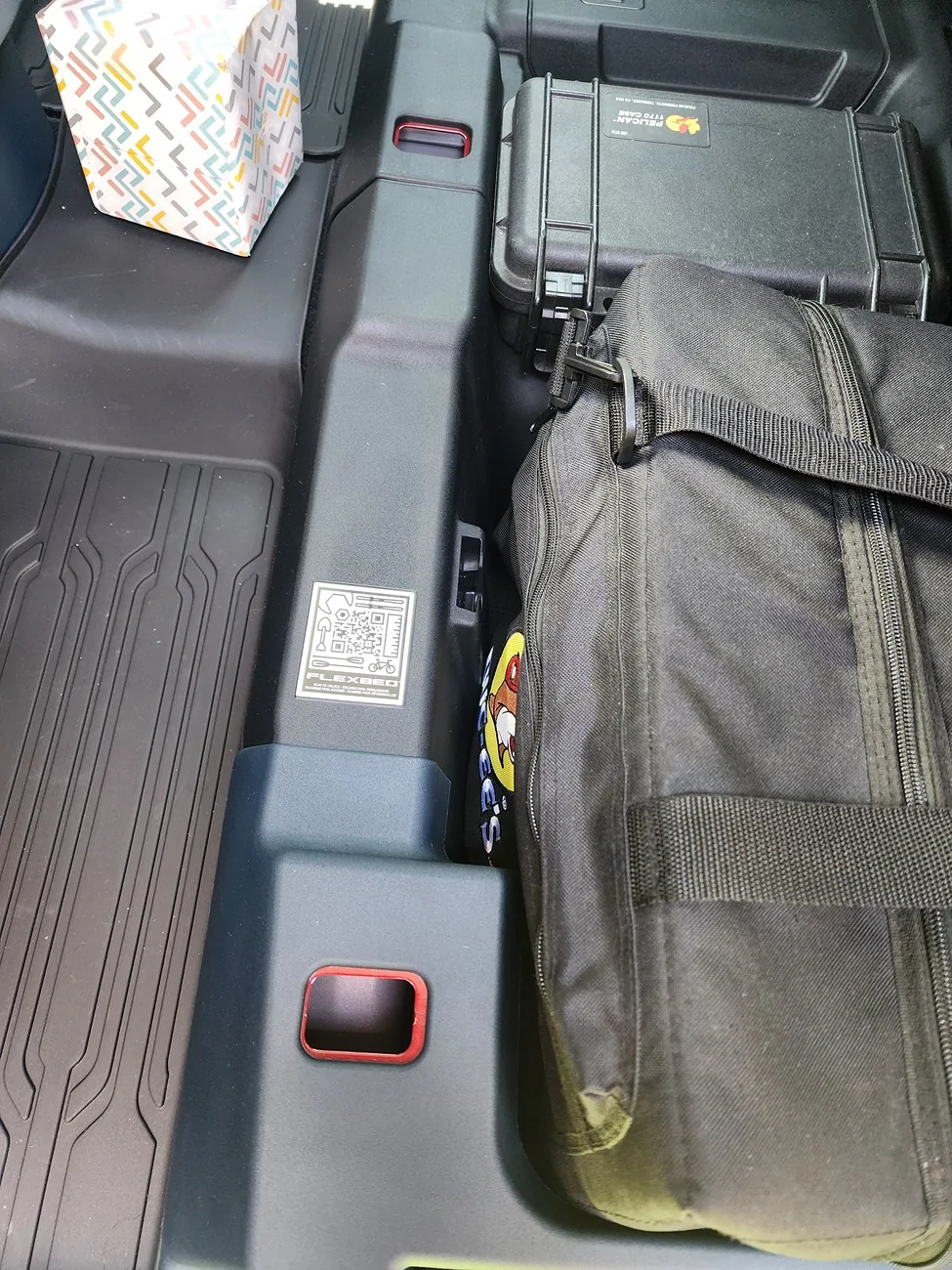 Ford Maverick Back seat under storage idea 20260610_130932