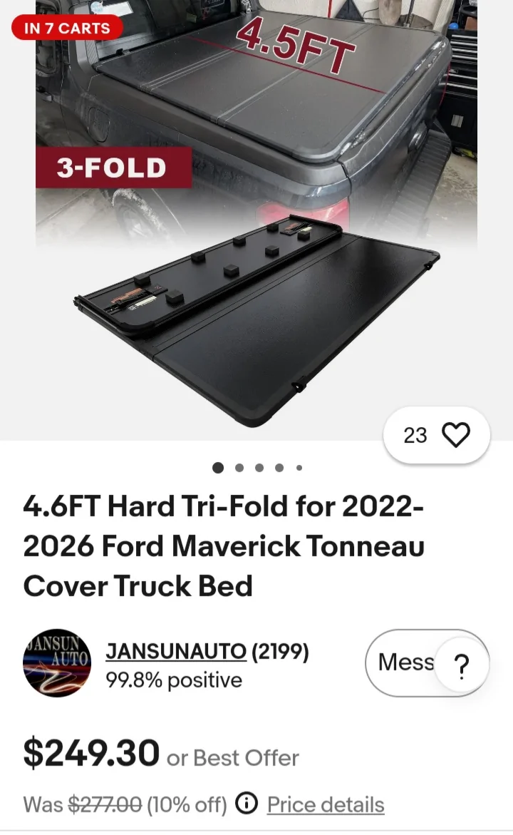 Ford Maverick Best tri fold cover? 20260611_081014