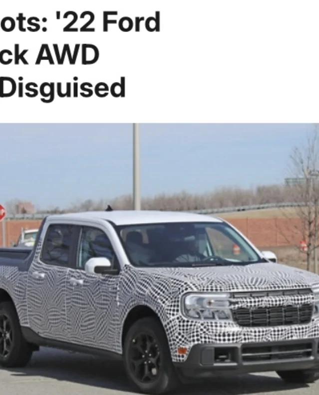 Ford Maverick First Sight! $30k Midsize EV Pickup Prototype IMG_0117