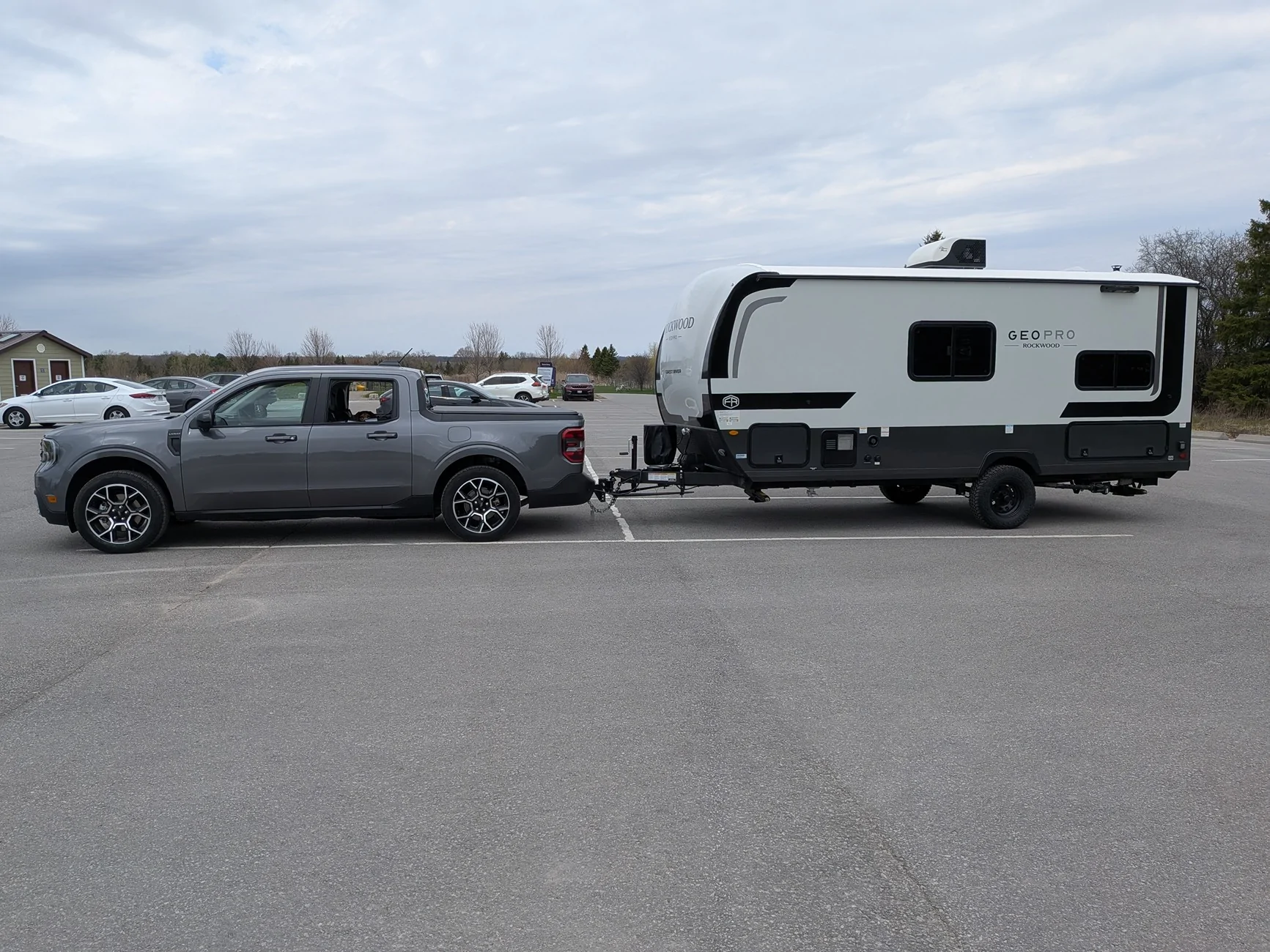 Ford Maverick Ajax Travel trailer towing update 1000000564