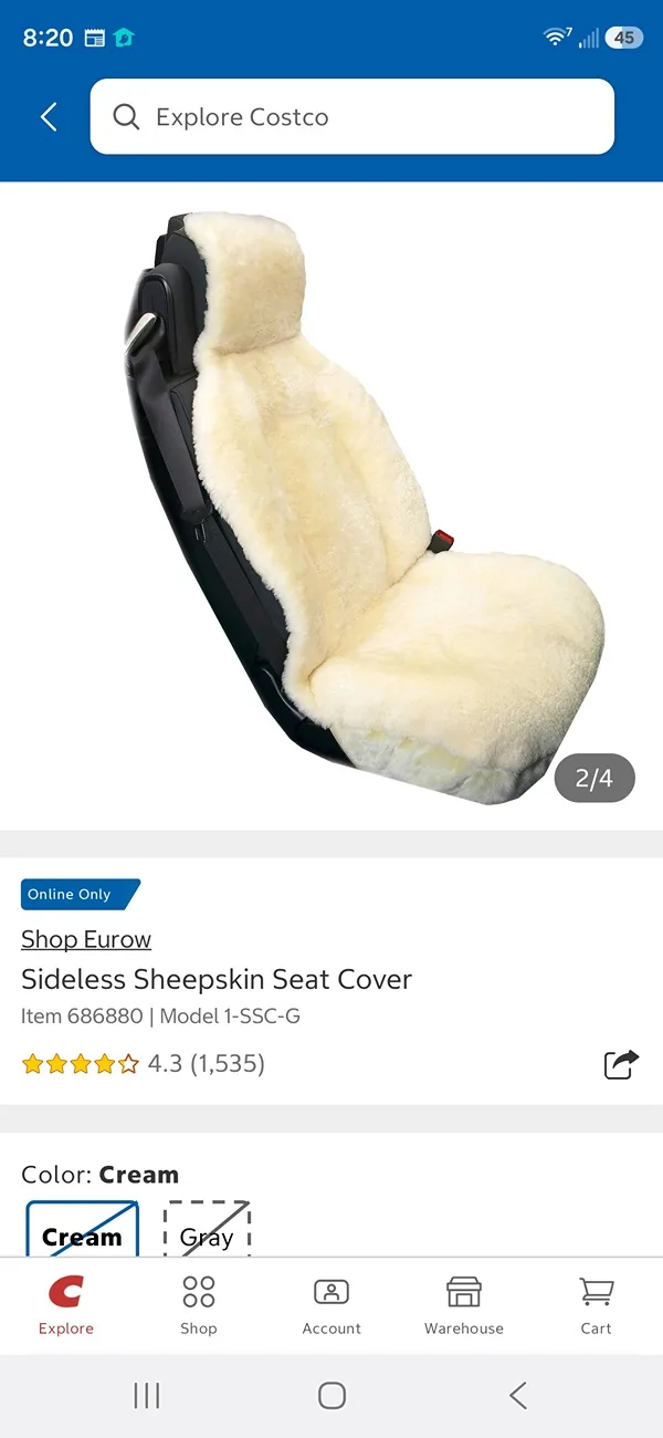 Ford Maverick Seat covers on a heated seat. 2952